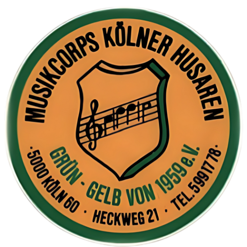 Historisches grün-gelbes Abzeichen